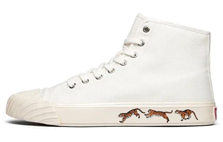 

KENZO Высокие школьные кроссовки Tiger Sole Off White