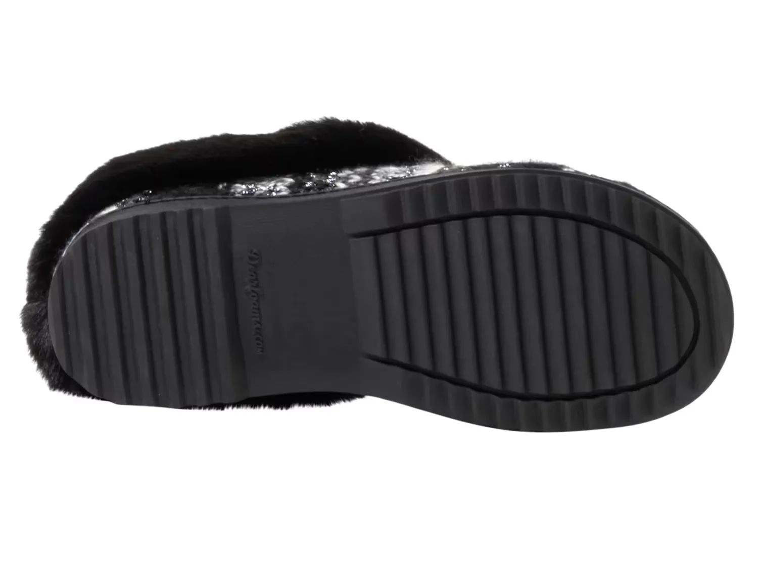 Тапочки Hannah Clog Slipper Dearfoams, черный — фото 3
