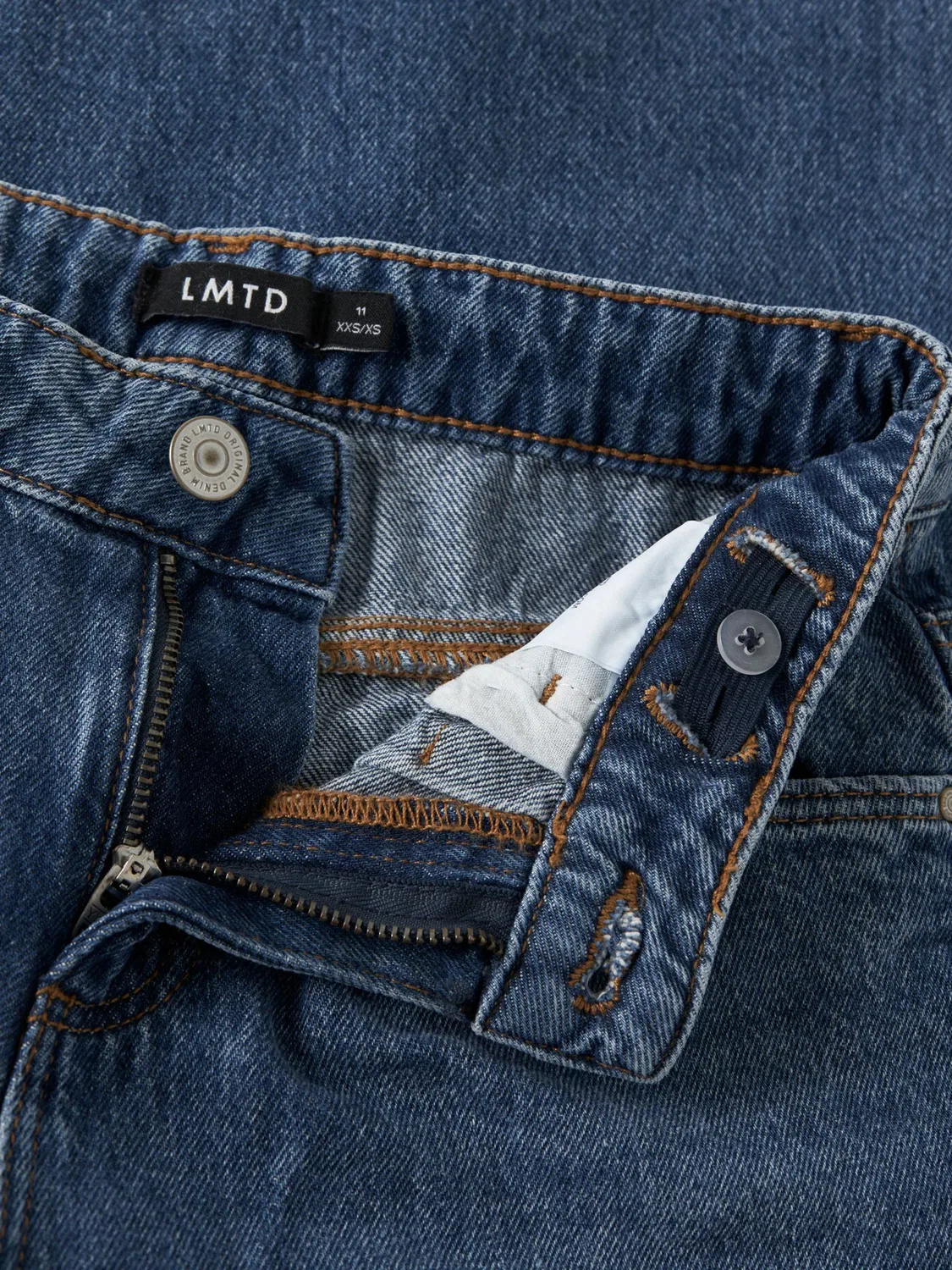 Джинсы LMTD Baggy Jeans NLFBirm синего цвета — фото 3