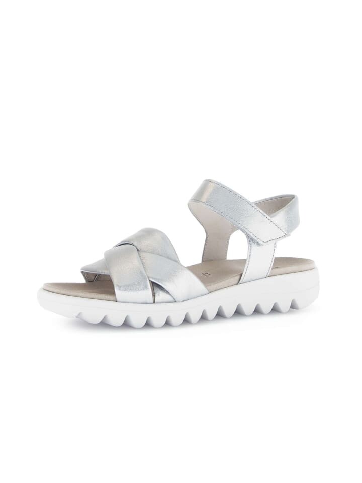 Классические босоножки Gabor Fashion Riemchensandalen, серебряный