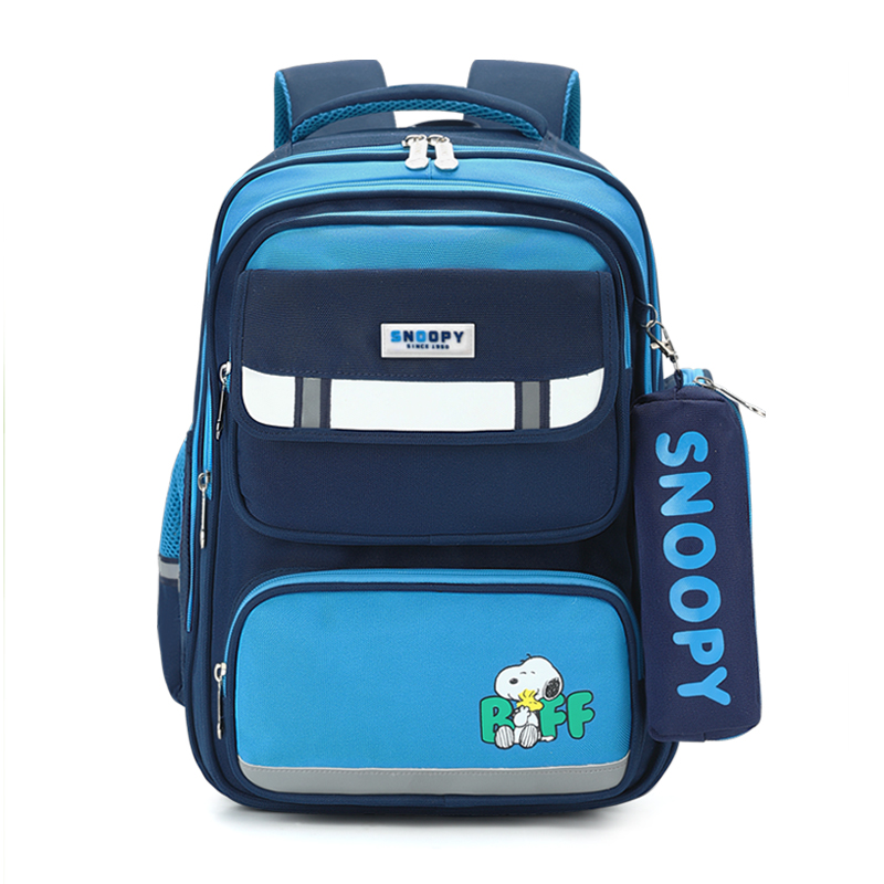 

SNOOPY Полиэстеровый рюкзак мужской женский студенческий детский, Blue
