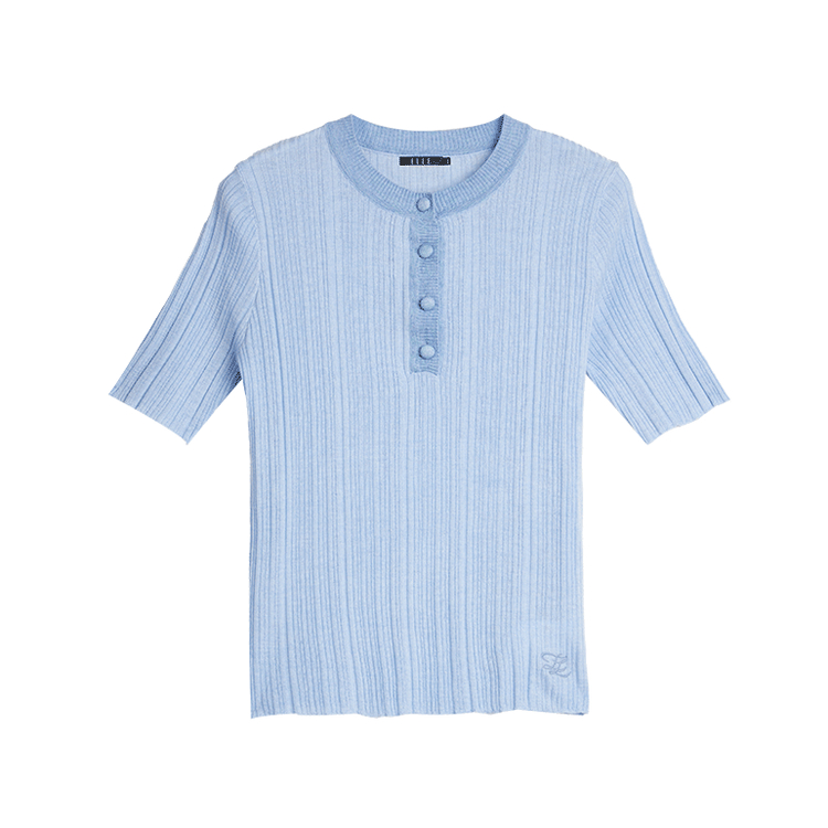 

ELLE Футболка Women's Blue Crew Neck, Синий, ELLE Футболка Women's Blue Crew Neck