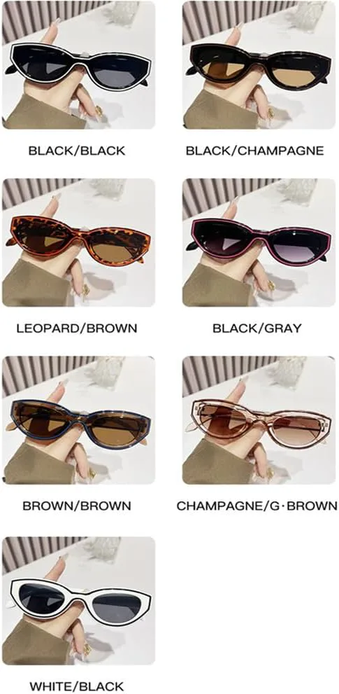 

Солнцезащитные очки овальной формы для женщин и мужчин, с поликарбонатными линзами, в винтажном повседневном стиле, с защитой от УФ-излучения UV400 VFDHN, C5