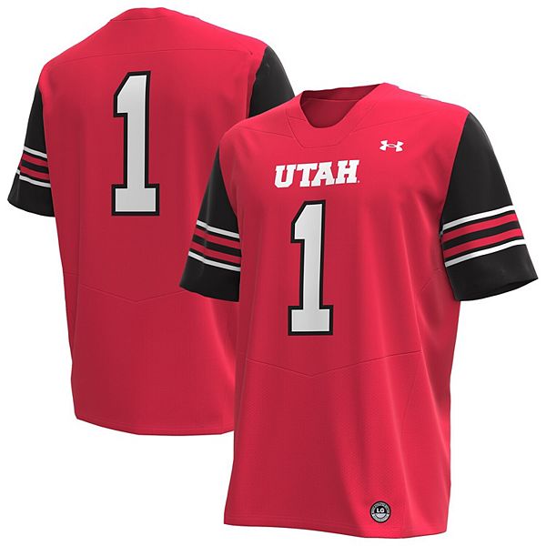 

Мужская футбольная майка #1 red utah utes replica Under Armour