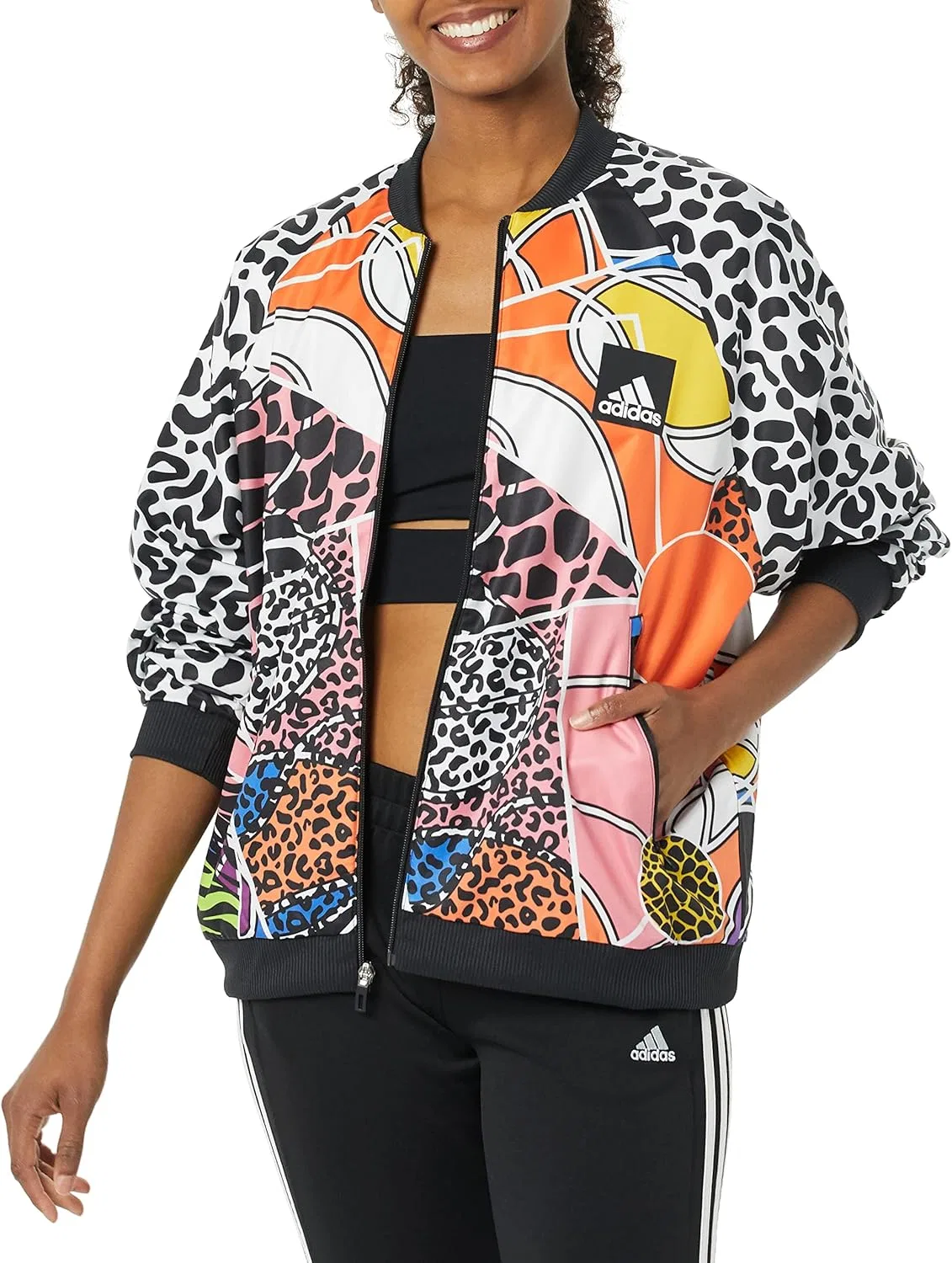 Куртка женская Active, adidas, Black — фото 2