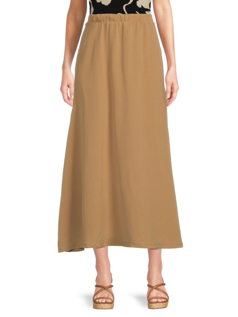 

Длинная юбка миди Airflow Laundry by Shelli Segal, кэмел