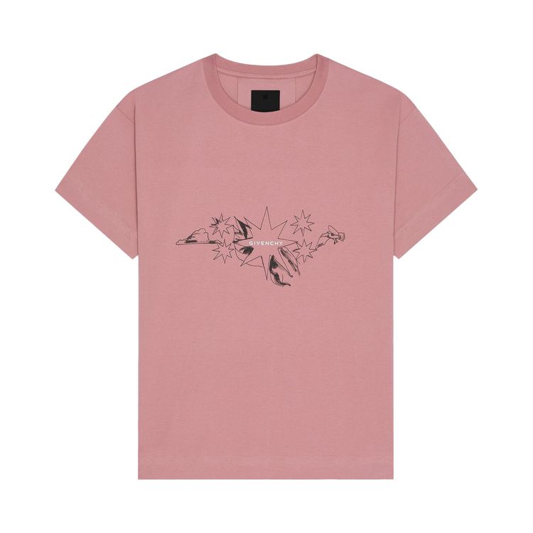 

Футболка Givenchy Boxy Fit T-Shirt Old Pink, розовый