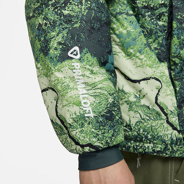 Куртка acg therma fit adv куртка с принтом по всей поверхности Nike, зеленый — фото 4