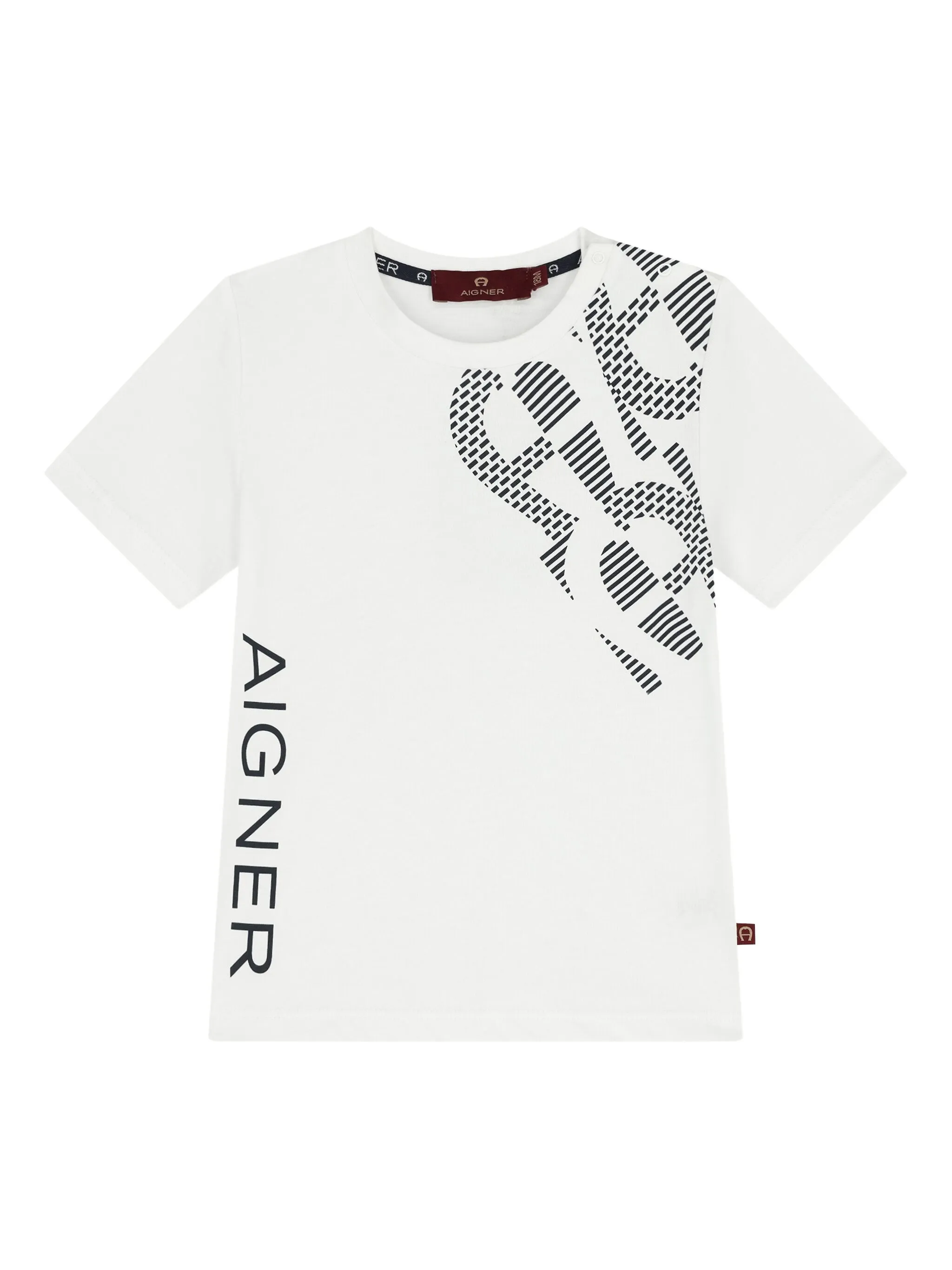 

Футболка с графичным принтом Aigner Kids, белый