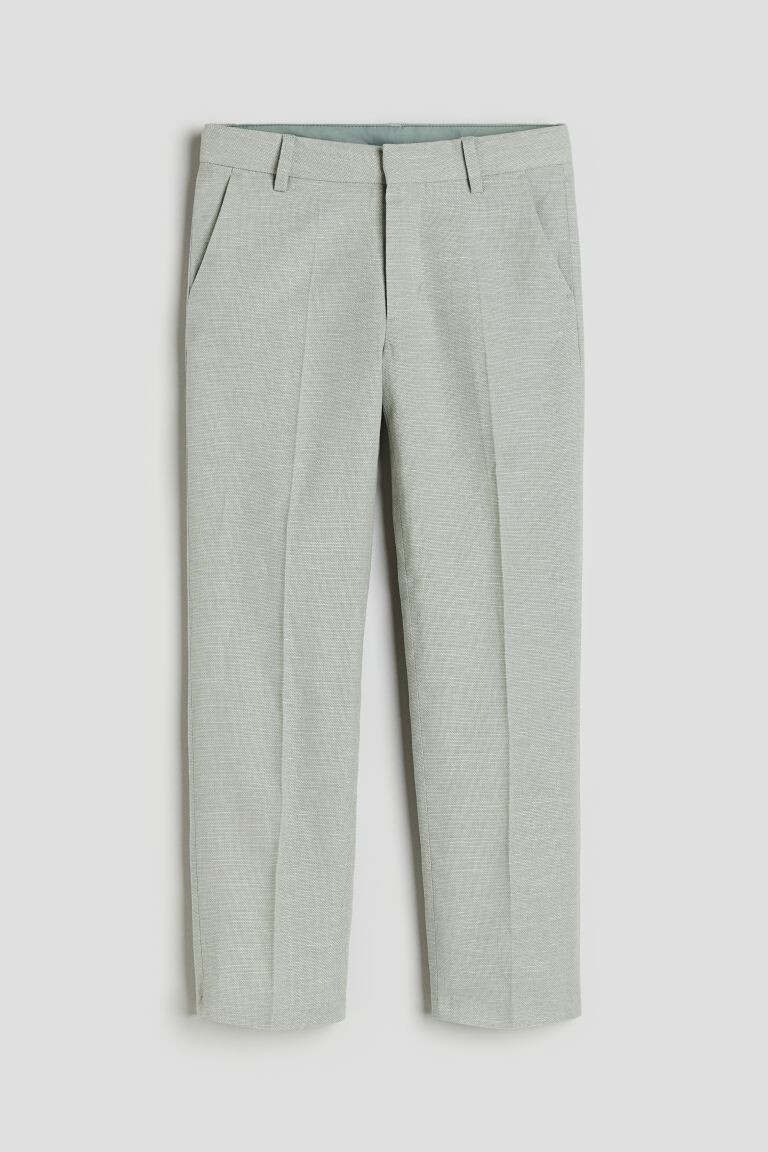 

Костюмные брюки из структурированной ткани H&M, зеленый