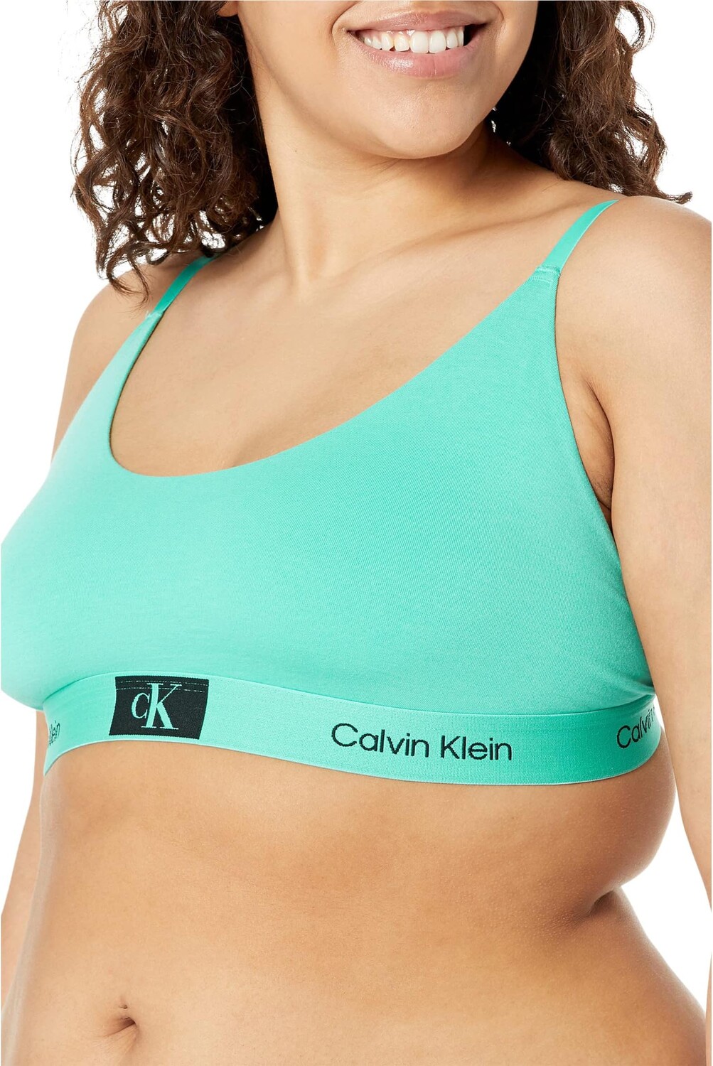 

Бюстгальтер Calvin Klein Underwear Plus Size 1996 Cotton Unlined Bralette, цвет Fresh Peppermint