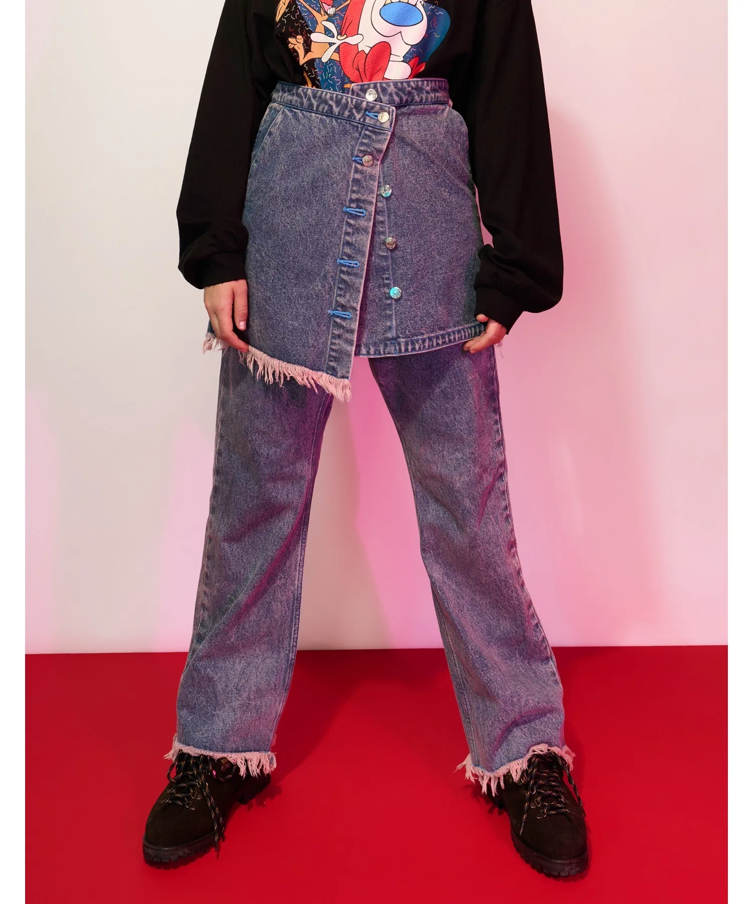 Женская джинсовая юбка Little sunny bite denim-skirt — фото 4