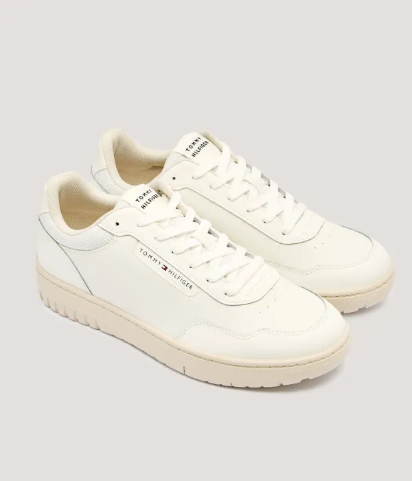Кожаные кроссовки Basket Core Tommy Hilfiger, белый — фото 3