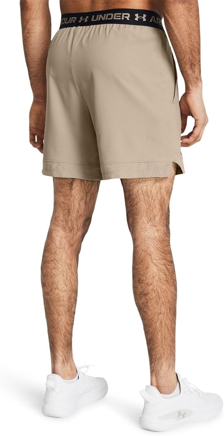 Under Armour Unisex-Adult Men's Ua Vanish Woven 6' шорты, Timberwolf Taupe — фото 3
