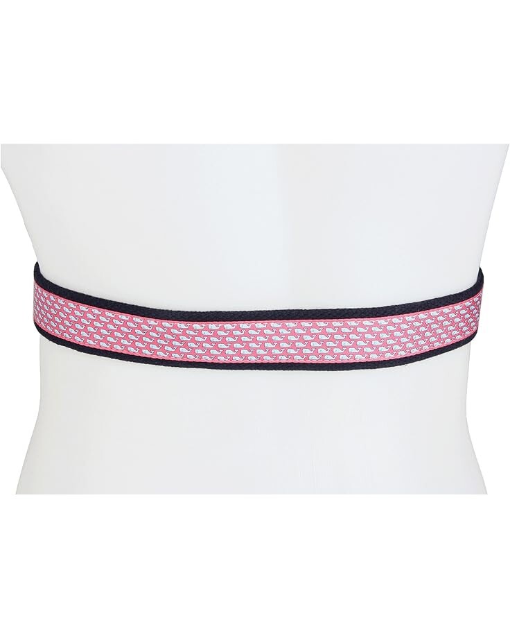 

Ремень Vineyard Vines Vineyard Whale Canvas Club Belt, цвет Raspberry