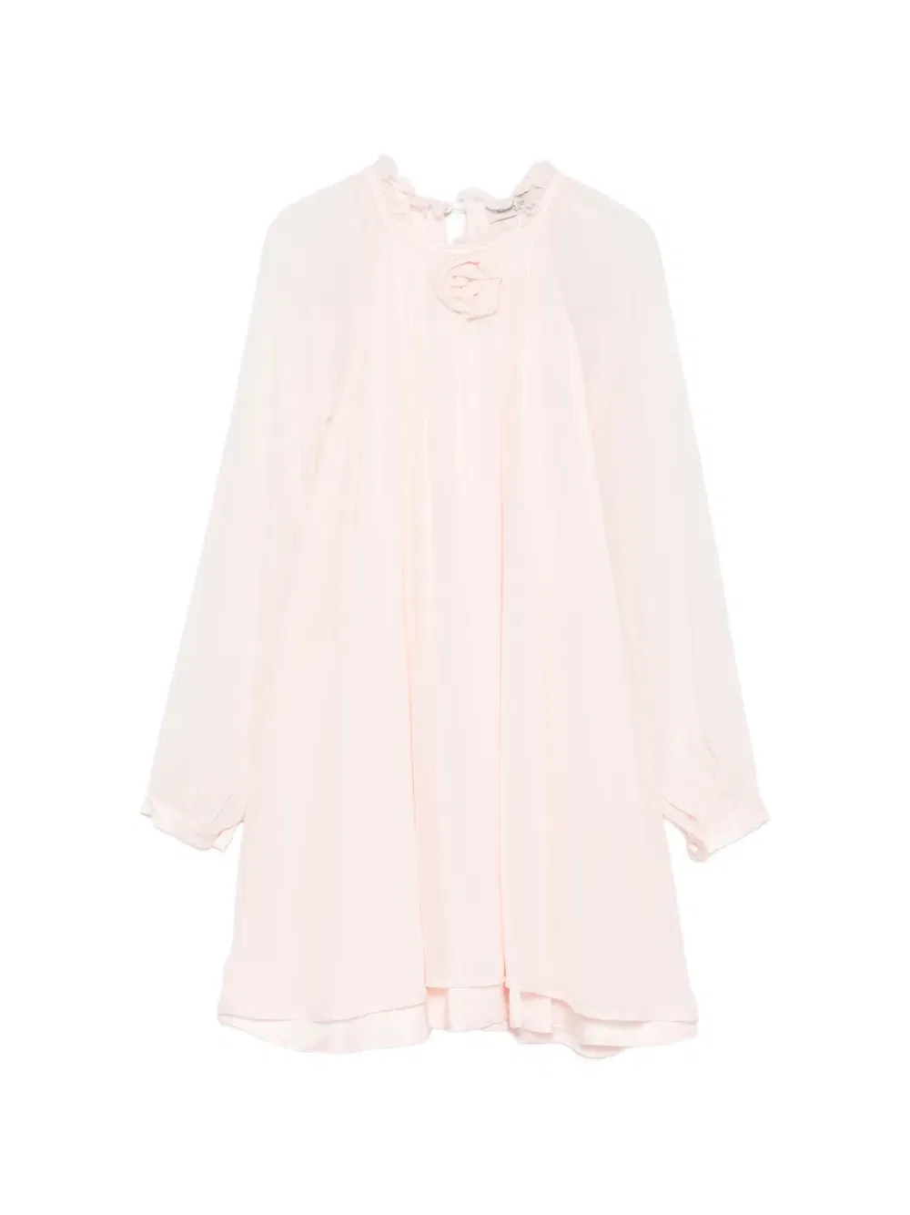 Платье с оборками и цветочным принтом Alberta Ferretti Kids, розовый
