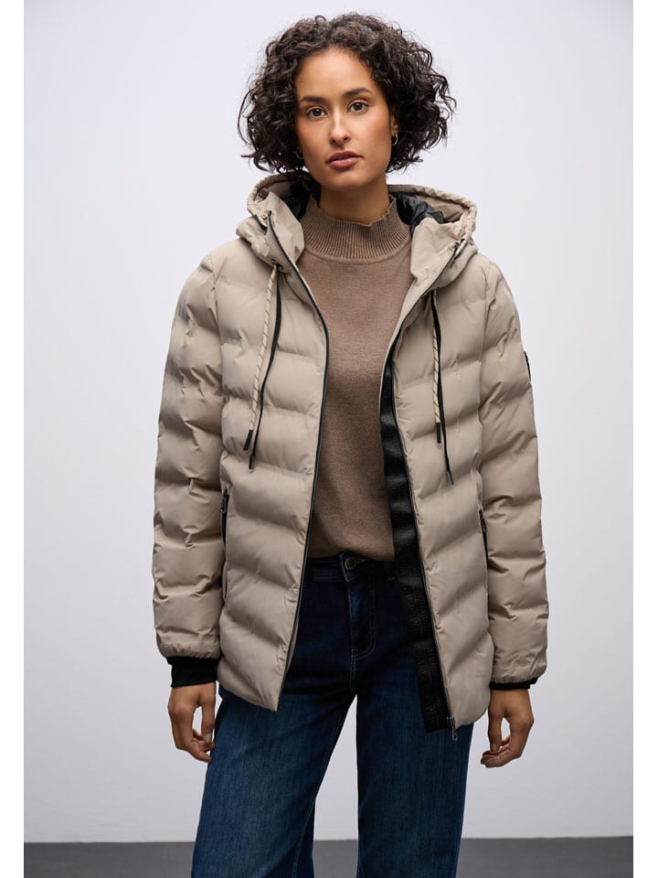 

Street One Стеганая куртка бежевого цвета
