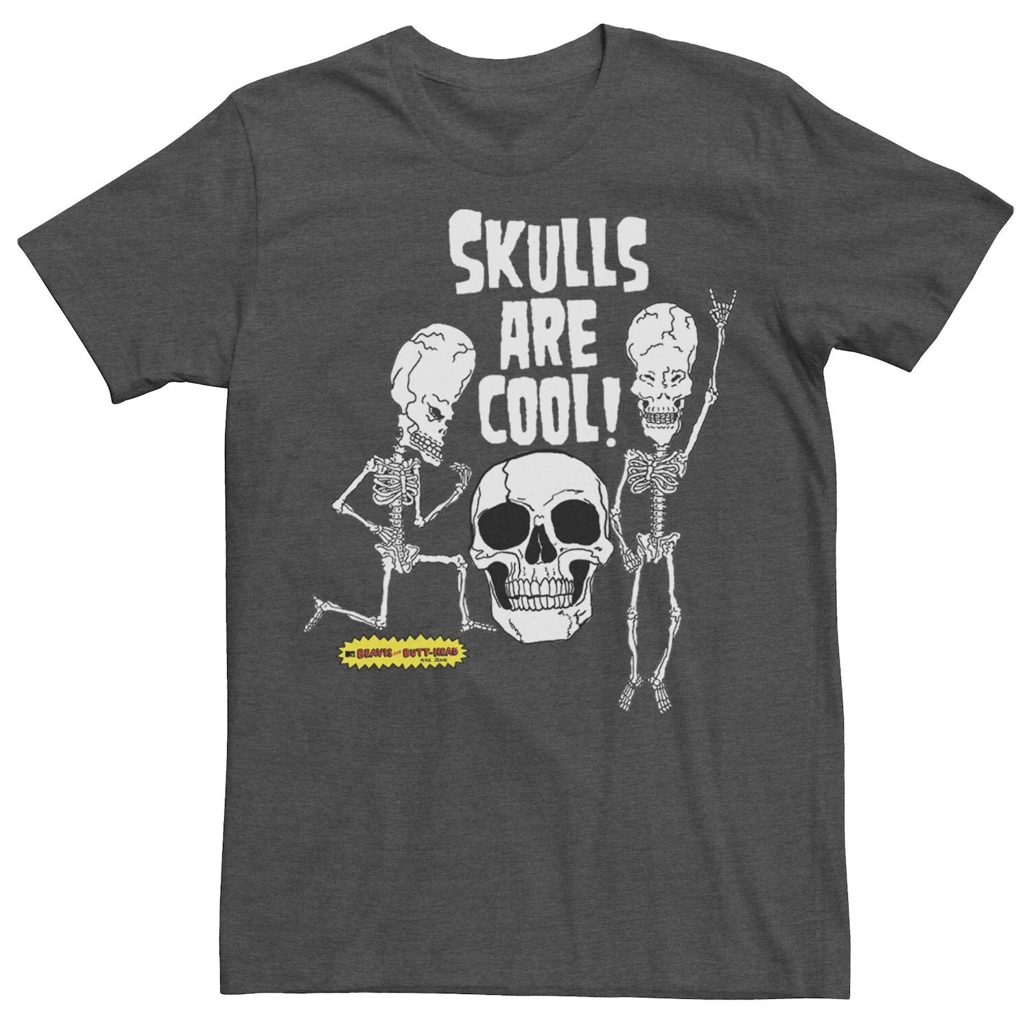 

Мужская футболка Beavis и Butt-Head Skull Are Cool с рисунком Licensed Character