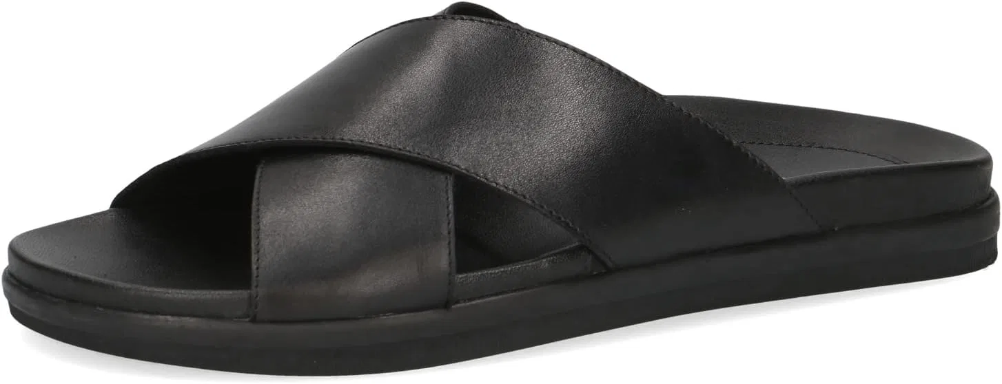 Ботинки CAPRICE Herren Pantoletten aus Leder Bequem, Black (Black Nappa)