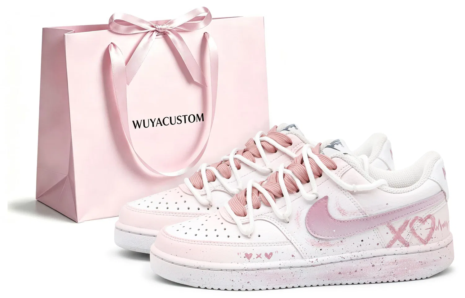 Кроссовки Nike Court Vision 1 Low Pink White