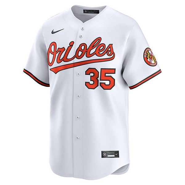 Мужская белая домашняя лимитированная футболка игрока adley rutschman baltimore orioles Nike — фото 3