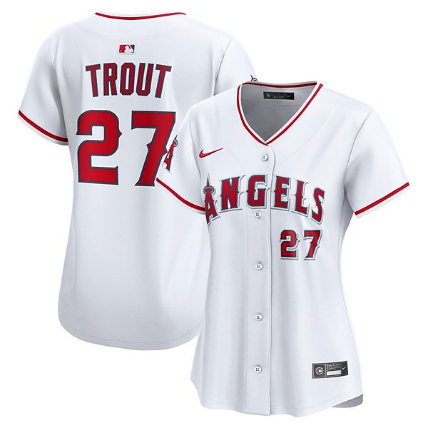 Женская футболка Mike Trout Los Angeles Angels Home Limited Nike — фото 2