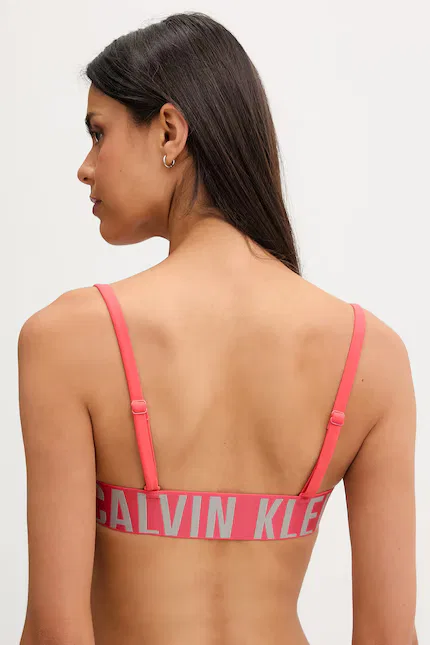 Купальник бикини топ bandeau Calvin Klein, красный — фото 2