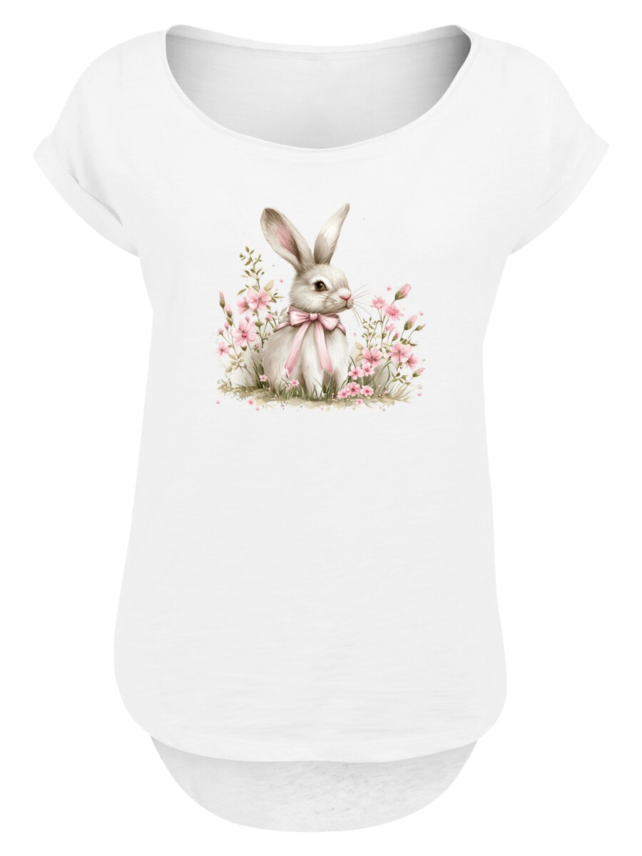 

Рубашка F4NT4STIC Niedlicher Osterhase mit Blumen, белый