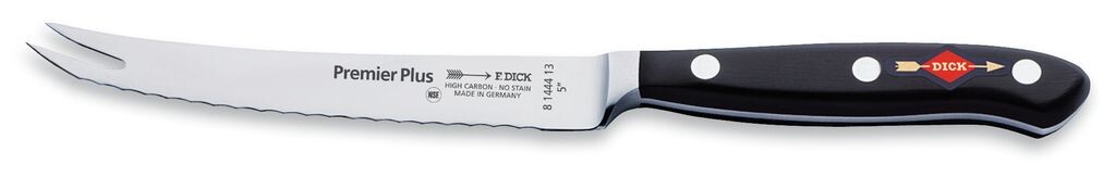 

Нож для томатов Dick Premier Plus лезвие кухонного ножа 13 см сталь X50CrMoV15 F. DICK
