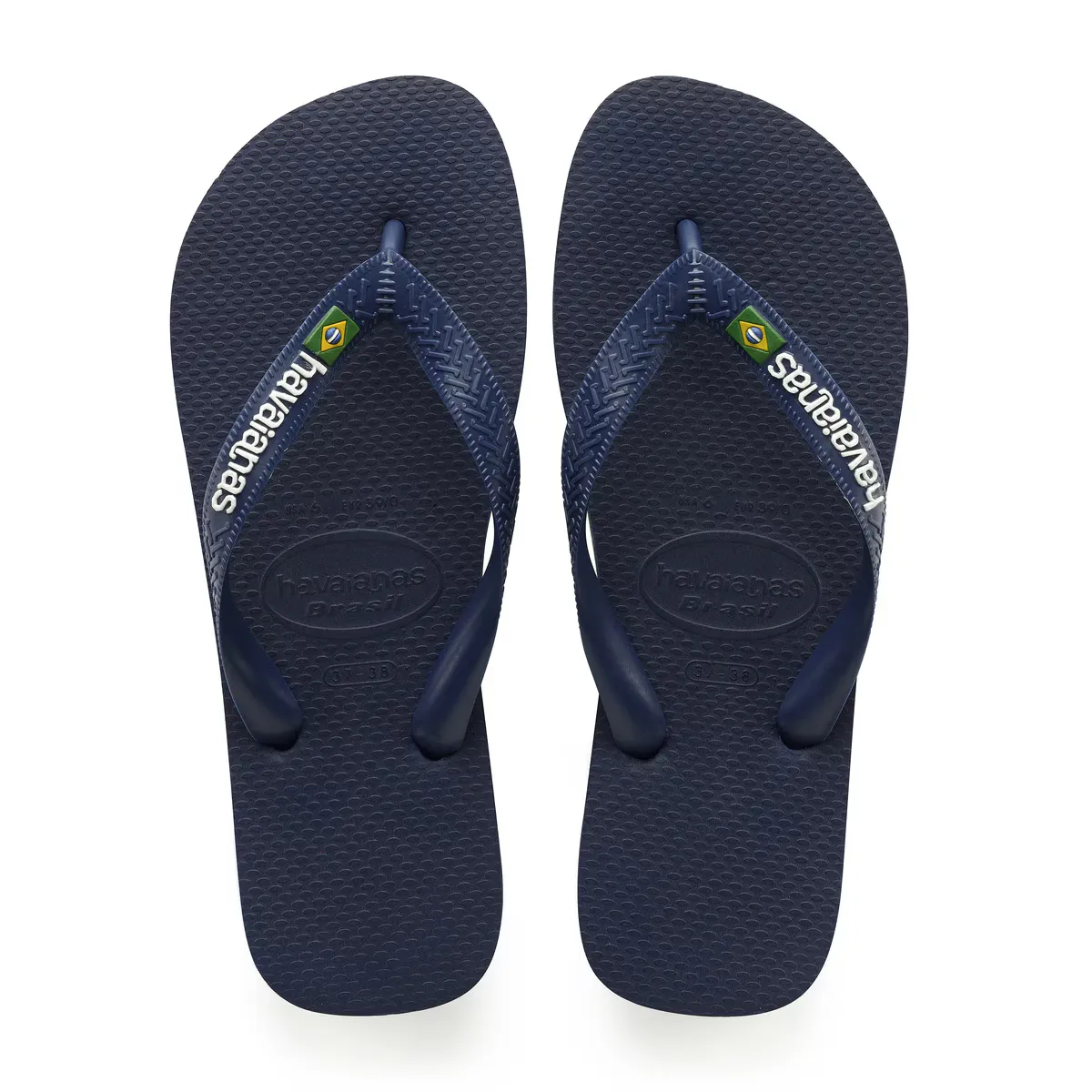 

Шлепанцы для мальчиков Brasil Logo Havaianas, тёмно-синий