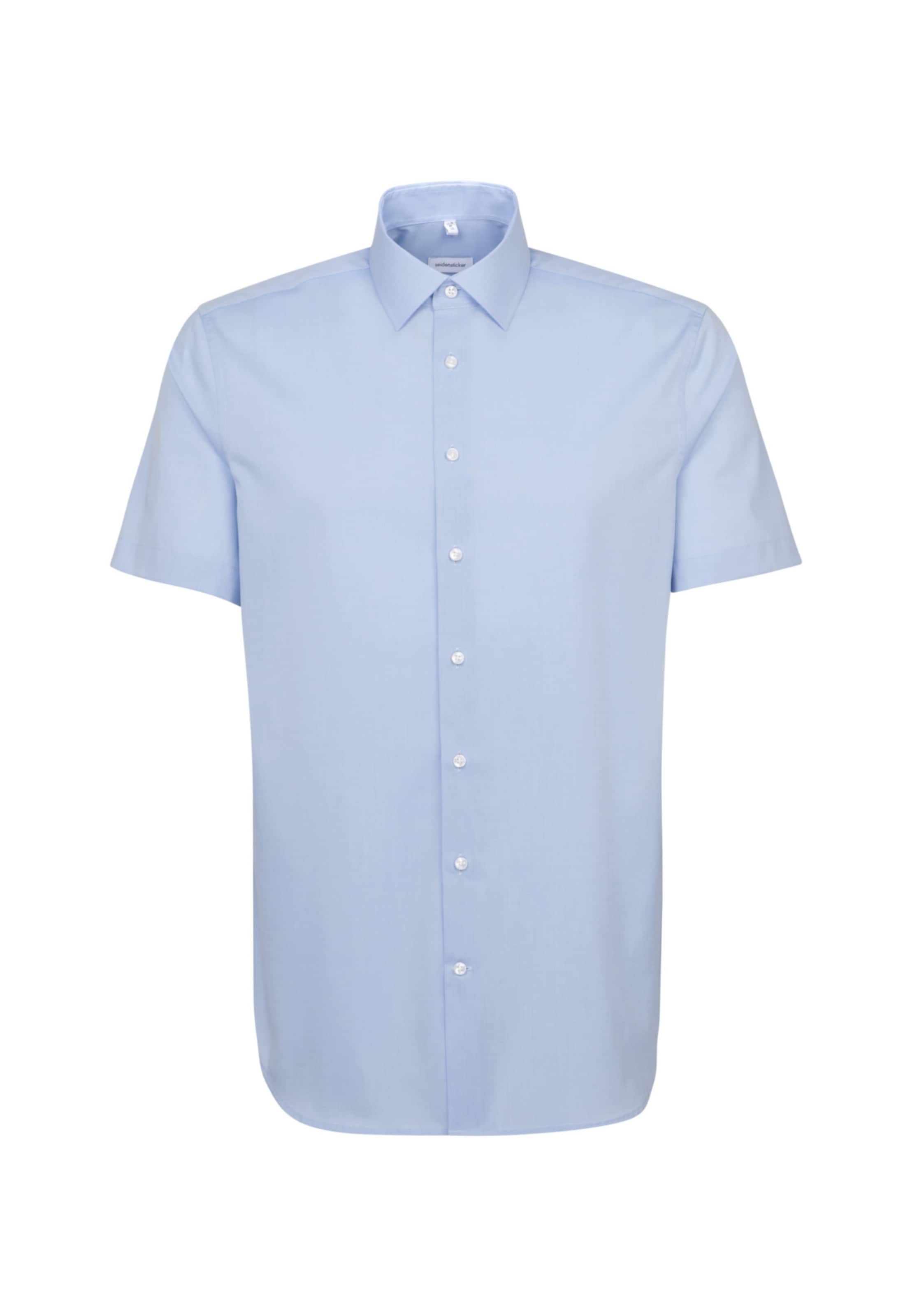 

SEIDENSTICKER Рубашка на пуговицах приталенного кроя в светло-голубом цвете