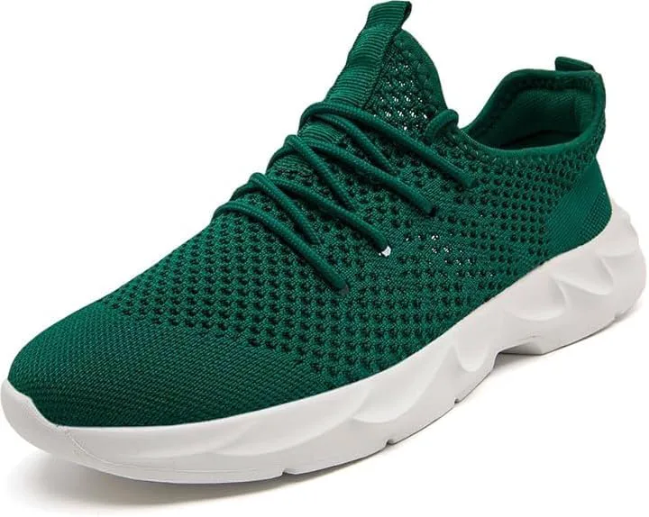 

Мужские теннисные кроссовки EGMPDA с легкой посадкой, для бега, ходьбы, повседневной моды, тренировок в зале, спортивные, походные, с нескользящей подошвой, легкие и дышащие, зеленый