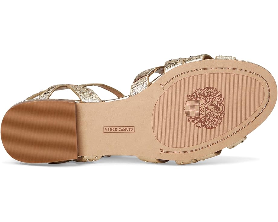 Сандалии Vince Camuto Chaya Studded Gladiator Flat Sandals, цвет Egyptian Gold — фото 3