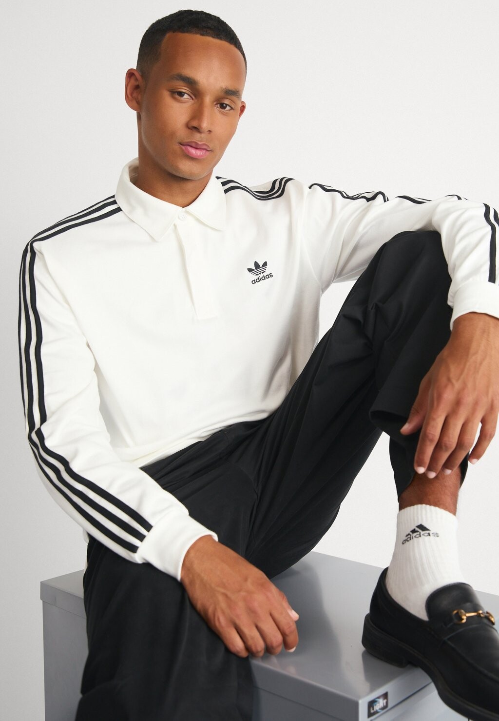 

Футболка с длинным рукавом Rugby adidas Originals, белая
