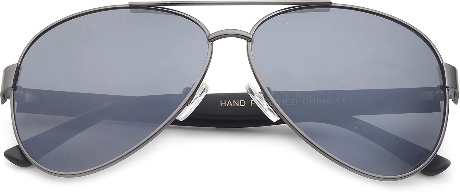 

Newbee Fashion - Высококачественные современные дизайнерские солнцезащитные очки-авиаторы с красно-зелеными полосками Newbee Fashion Sunglasses, Gunmetal