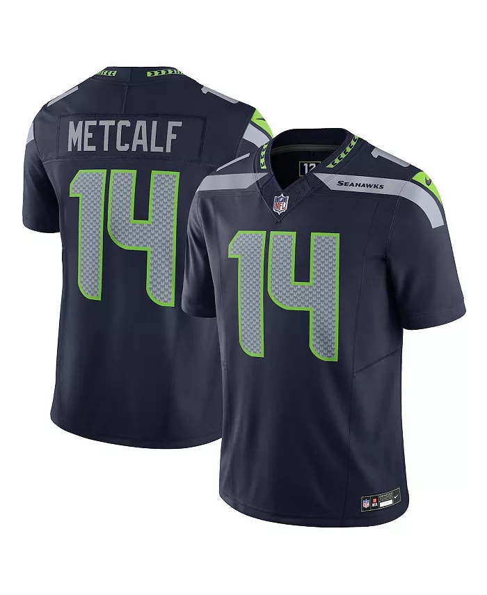 

Мужская лимитированная джерси DK Metcalf Seattle Seahawks Vapor F.U.S.E Nike, синий