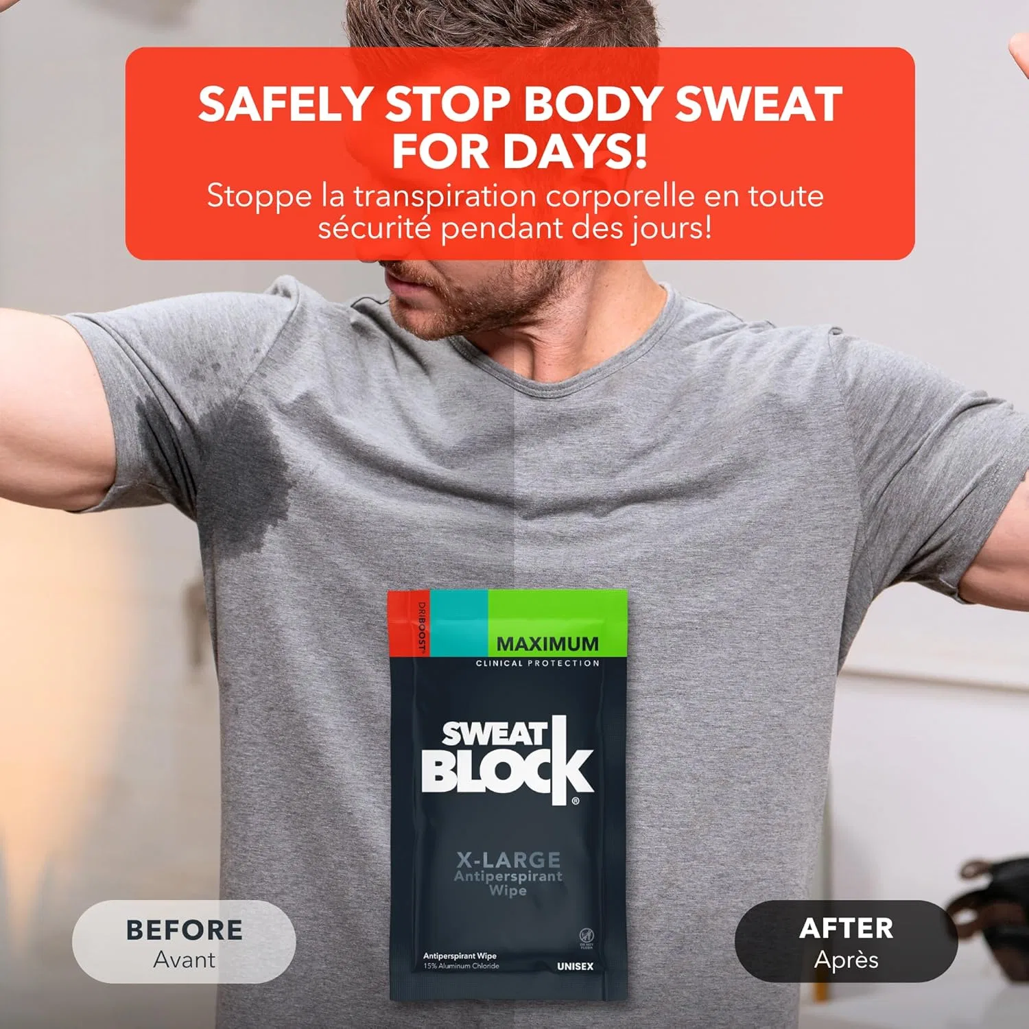 Салфетки-антиперспирант максимальной силы действия от SweatBlock Sweatblock — фото 3
