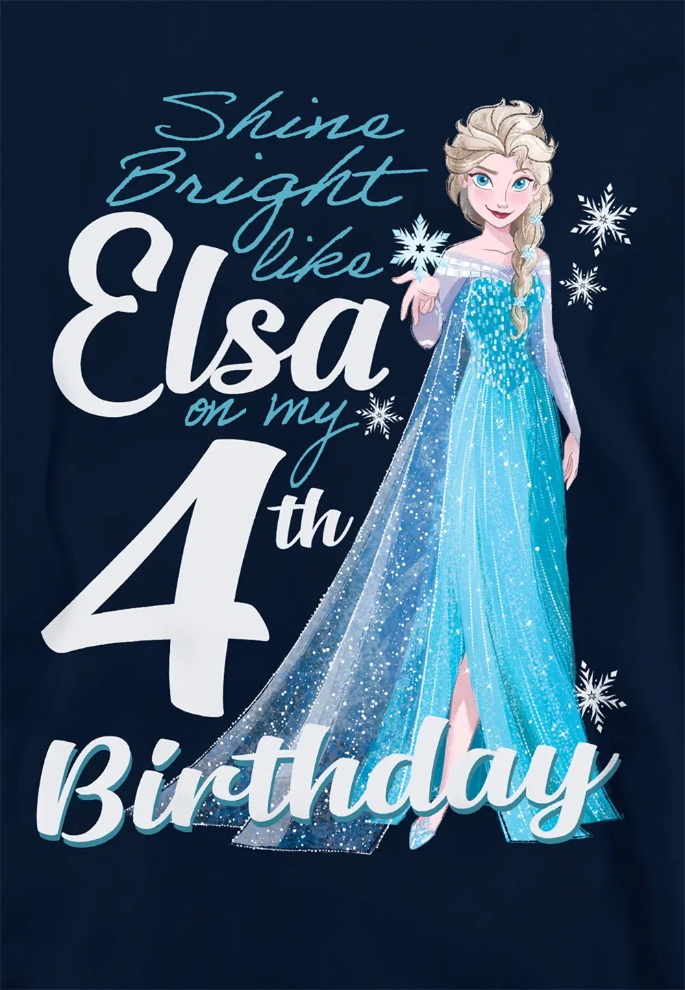 Детская толстовка Disney Frozen Эльза, темно-синий, темно-синий — фото 2