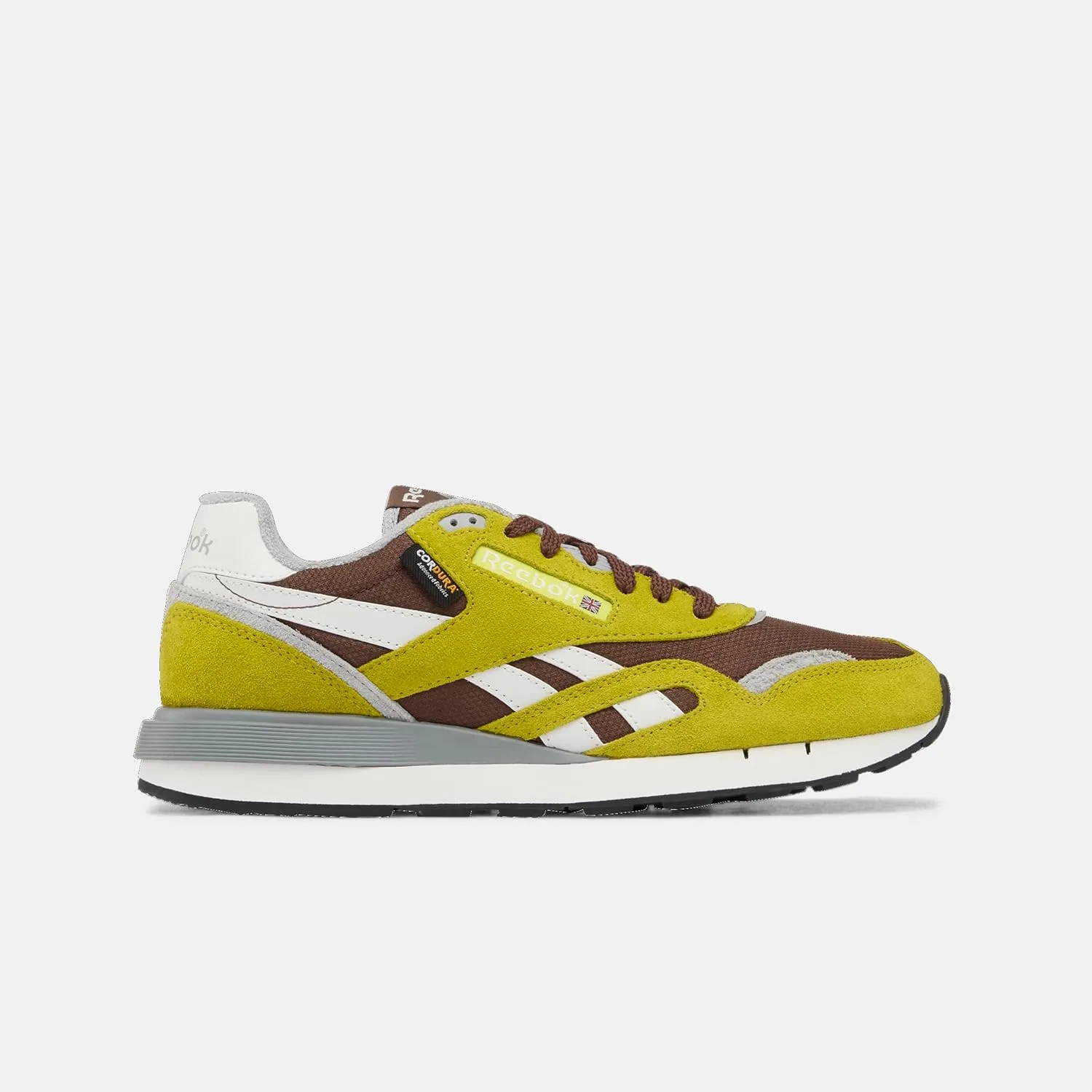 Кроссовки Reebok Unisex Classic Nylon 89, коричневый/салатовый