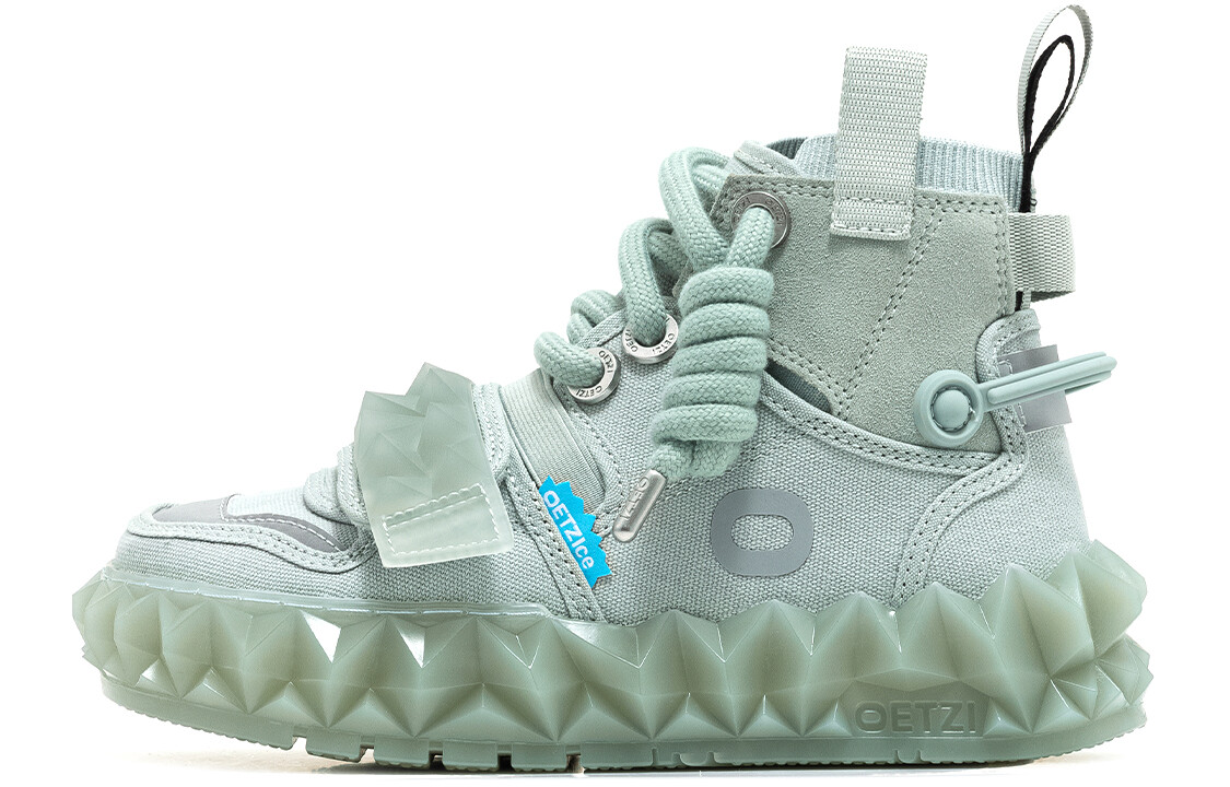 

Кроссовки OETZI Skateboarding Shoes Unisex High-top Gray/Blue, серый/синий