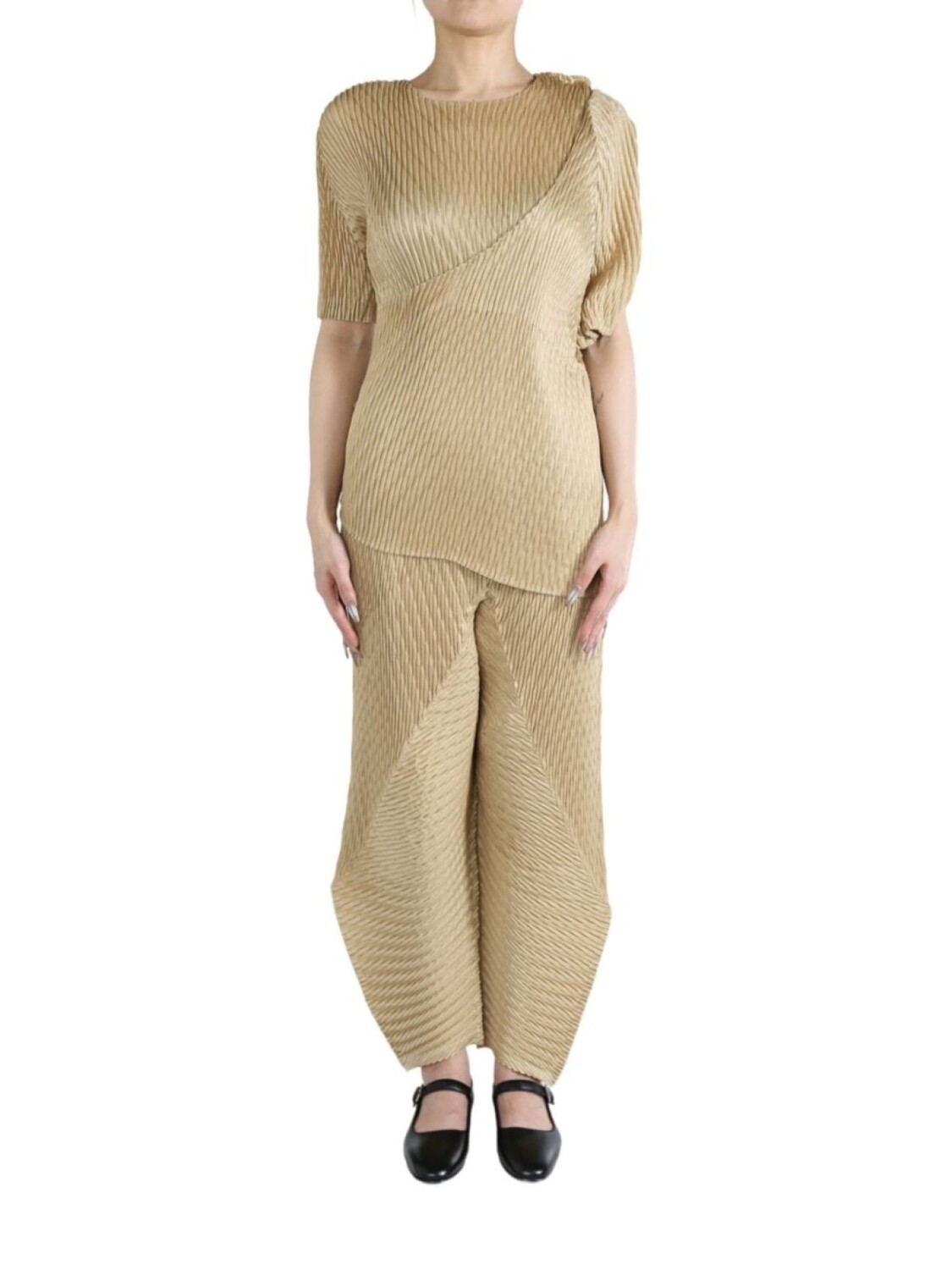 

Асимметричный топ Issey Miyake, серый