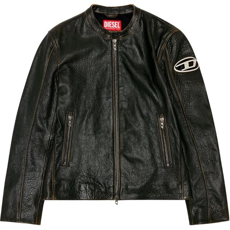 

DIESEL Кожаная куртка L Cobbe Moto, Brown
