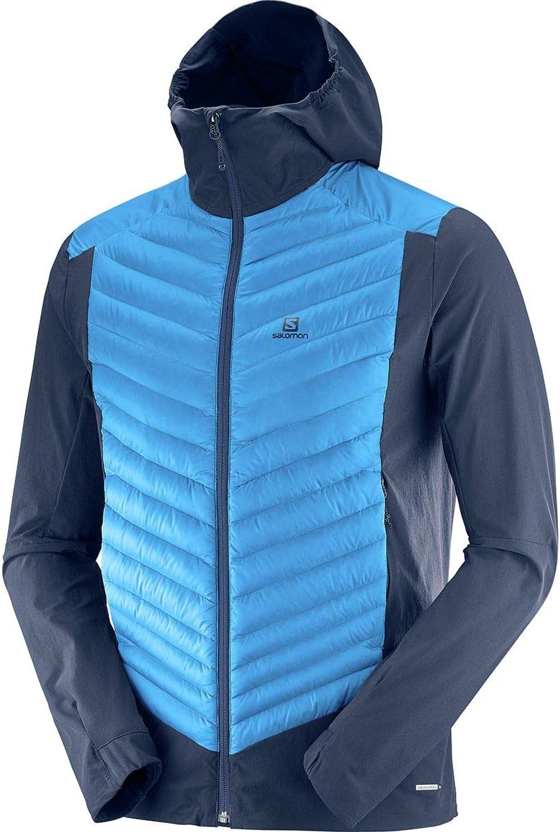

Толстовка Salomon HALOES DOWN HYBRID HOODIE мужская, Night Sky/Ha