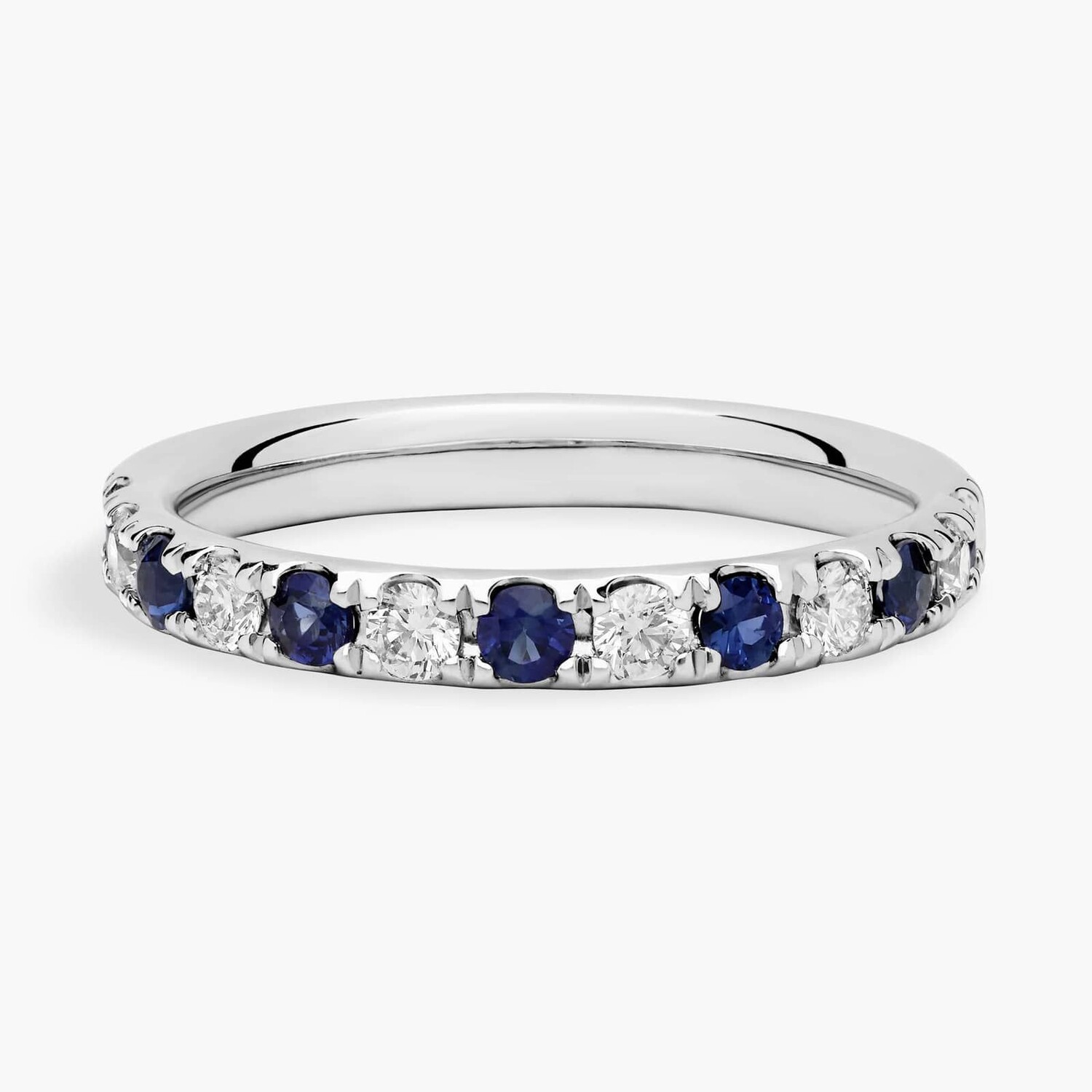 

Кольцо Riviera Pavé с сапфирами и бриллиантами из платины (2,2 мм) Blue Nile