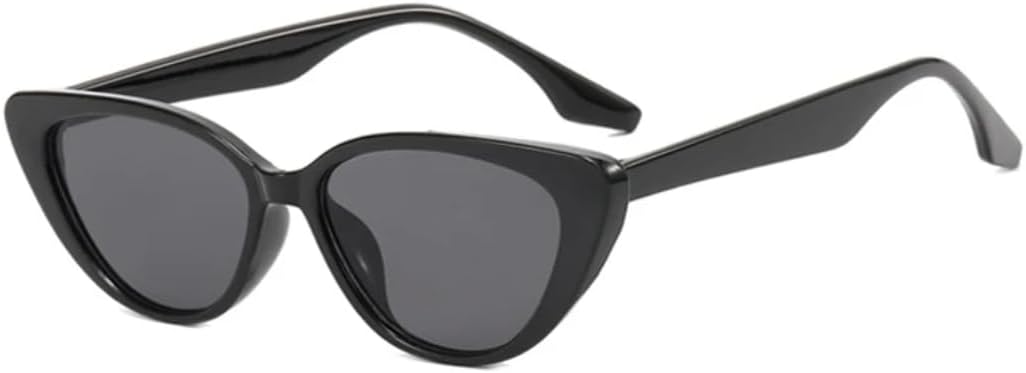 

Солнцезащитные очки с защитой UV400 | «Кошачий глаз», маленькие линзы конфетного цвета | для женщин и мужчин, для занятий спортом на открытом воздухе и вождения DSVIGF, Black Grey