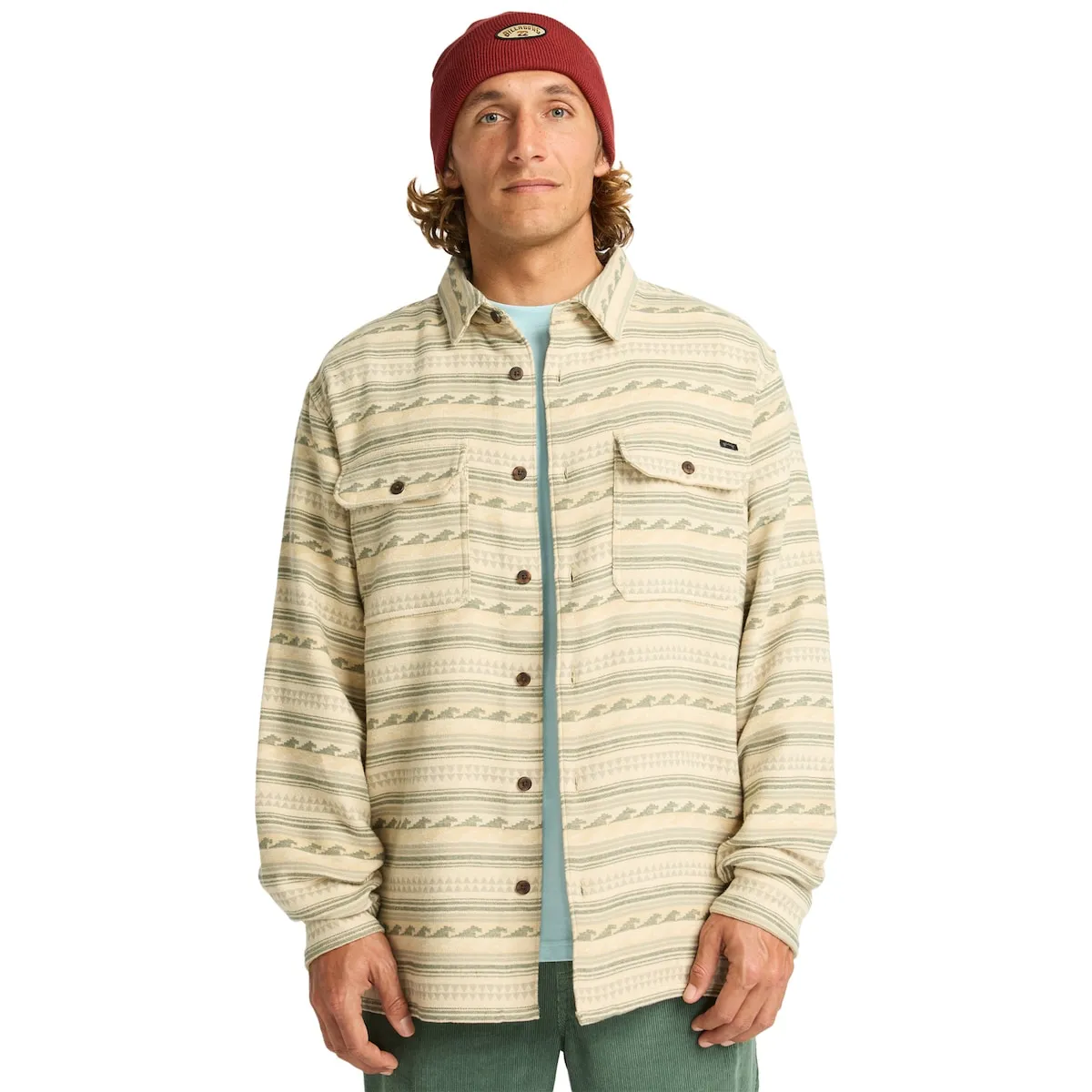 

Мужская рубашка Offshore Jacquard Flannel Billabong, зеленый