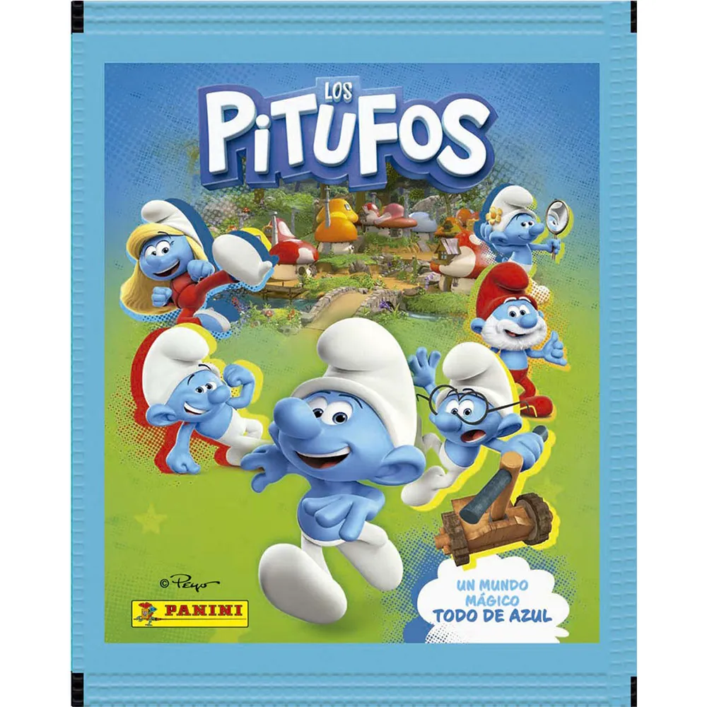 

Набор из 50 испанских коллекционных карточек Panini Los Pitufos, мультиколор