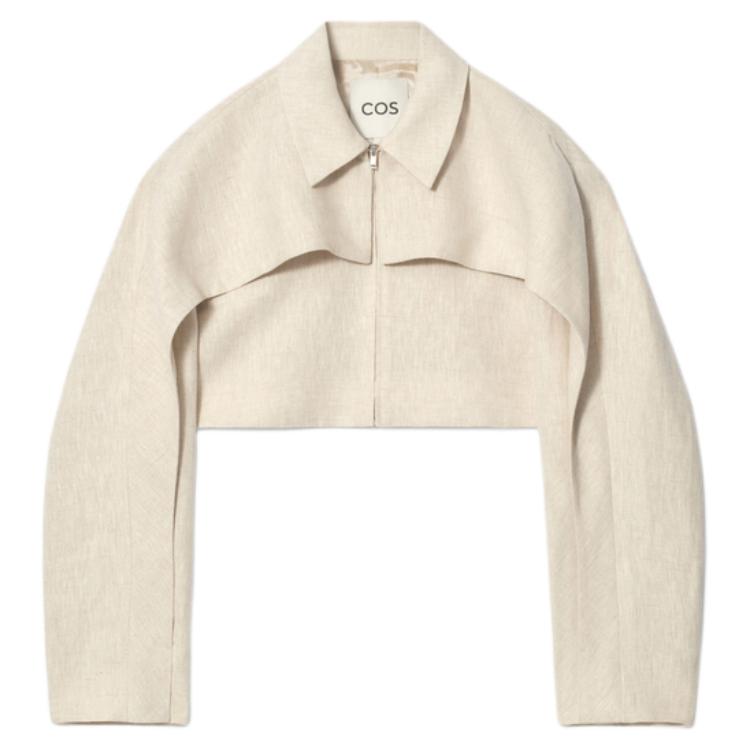 

COS Льняной висовый шаль женский бежевый, Beige