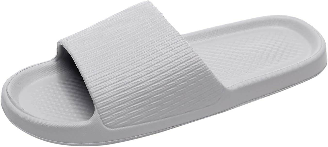 

Мужские шлепанцы для душа Нескользящие тапочки для ванной Водонепроницаемые шлепанцы для бассейна и пляжа Легкие летние мужские тапочки Generic, серый