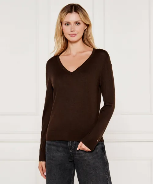 

Шерстяной свитер Regular fit Tommy Hilfiger, коричневый